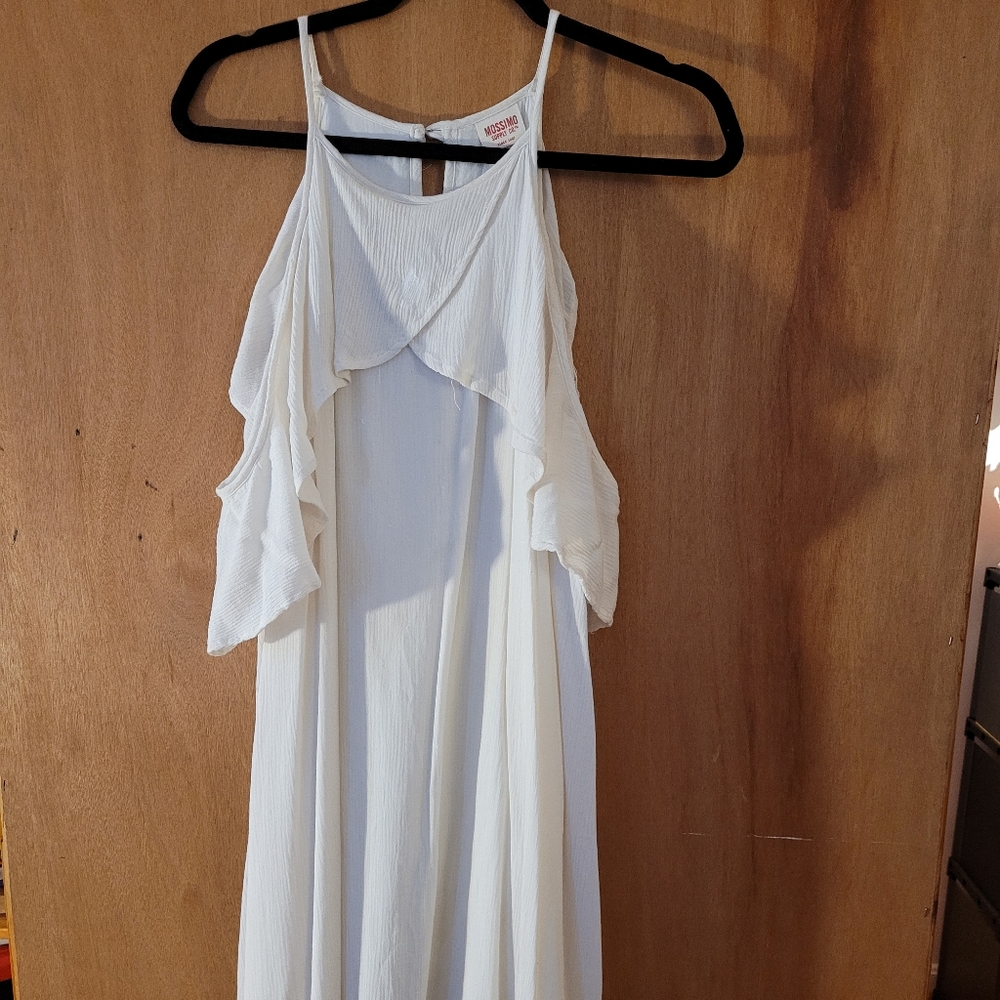 Mossimo White Off the Shoulder Mini Dress